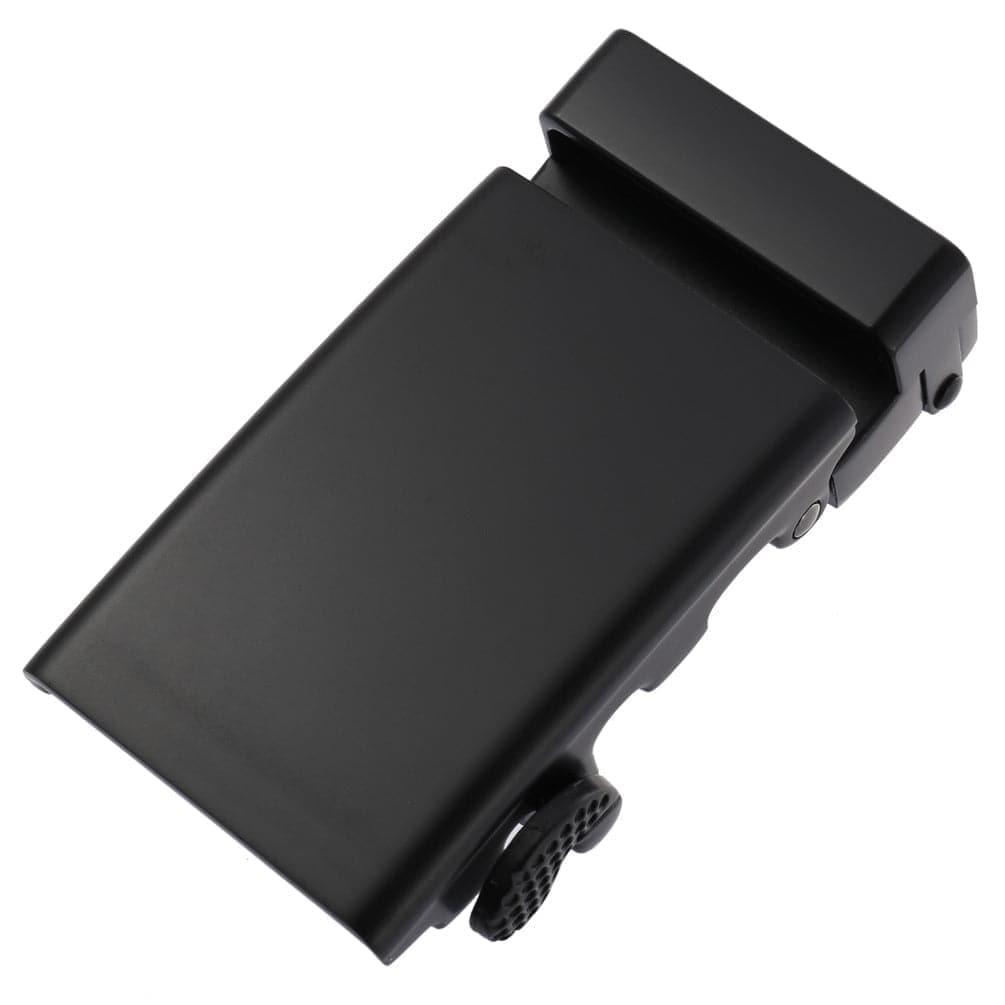 Plate black ratchet belt buckle 1.15 inch front display | Hedonist Chicago