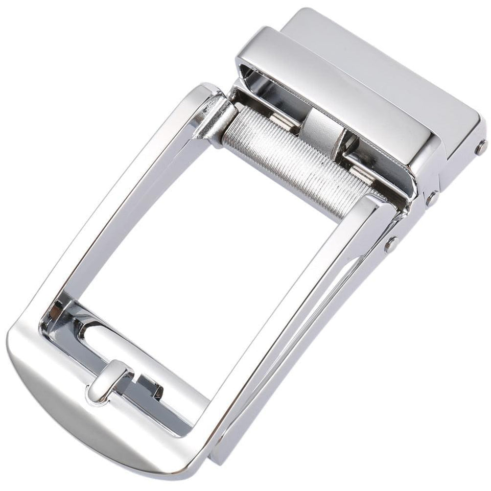 1.38" Automatic Buckle Silver Hollow