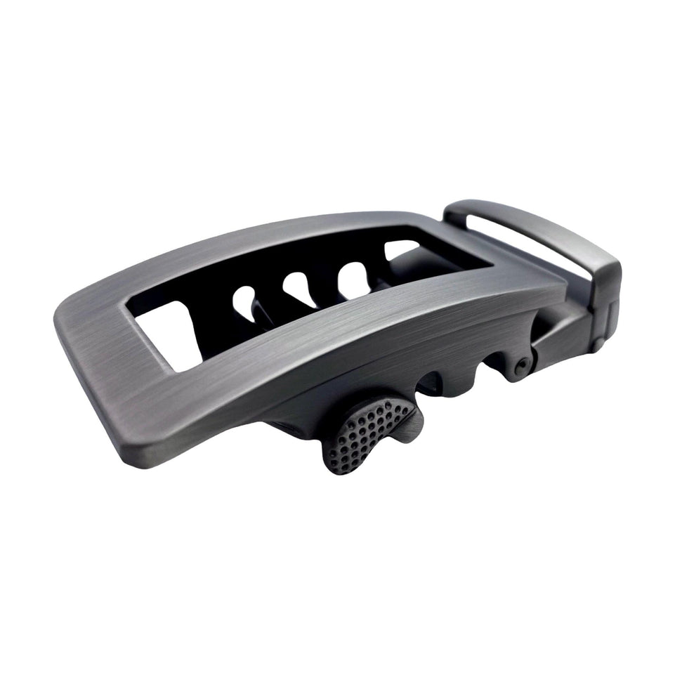 1.38" Automatic Belt Buckle Gun Metal Hollow