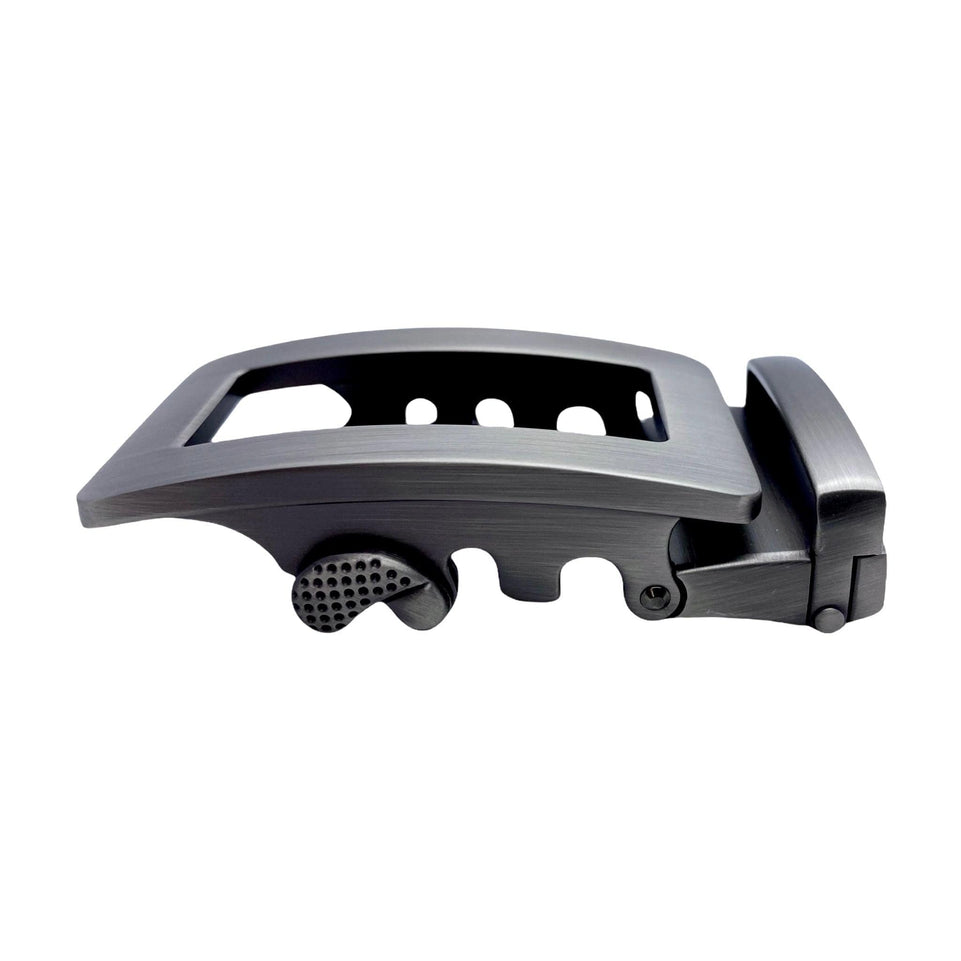 1.38" Automatic Belt Buckle Gun Metal Hollow
