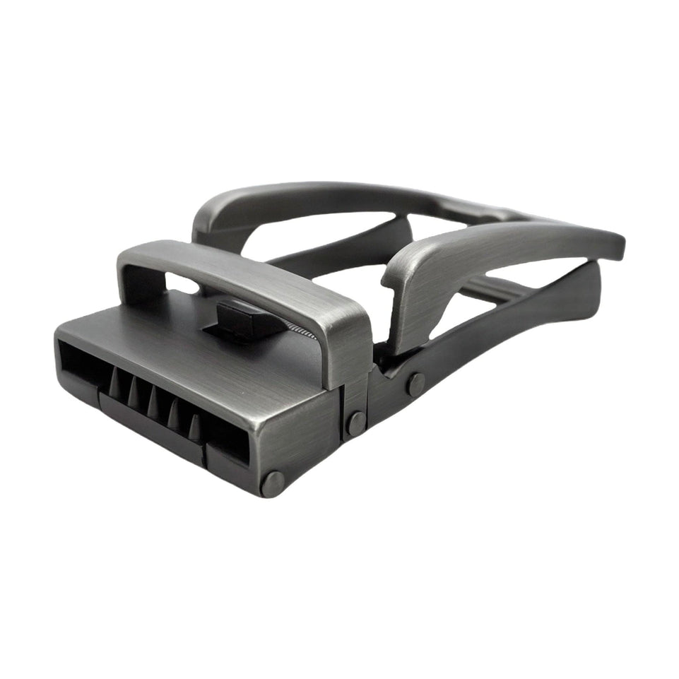 1.38" Automatic Buckle Grey Brushed Hollow