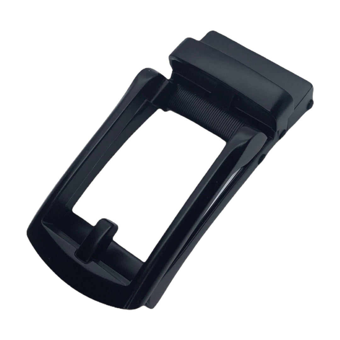 Black ratchet belt buckle 1.15 inch matte front display | Hedonist Chicago