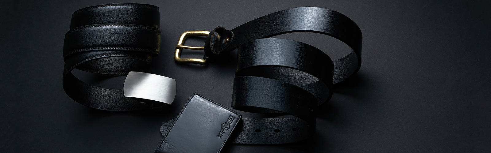 Black Belts And Wallets for Men