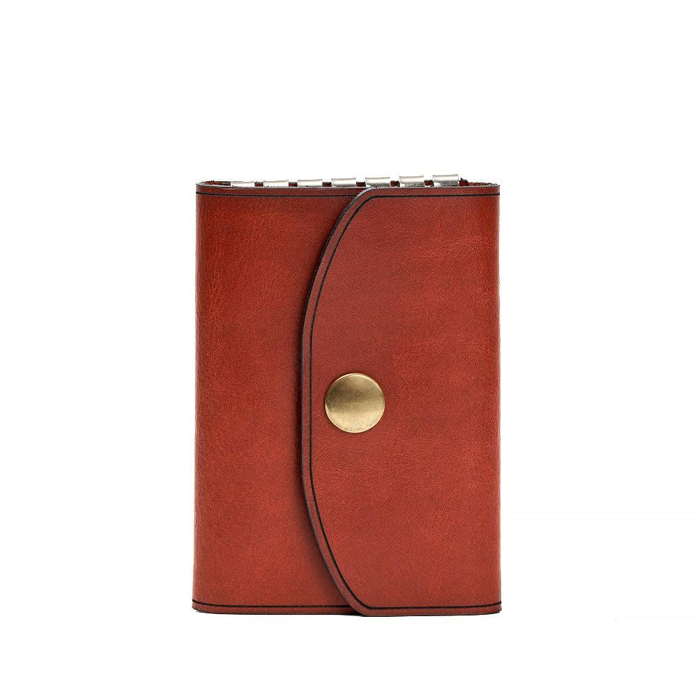 Hedonist Chicago light mahogany key holder in light mahogany, slim profile, full grain leather, product view