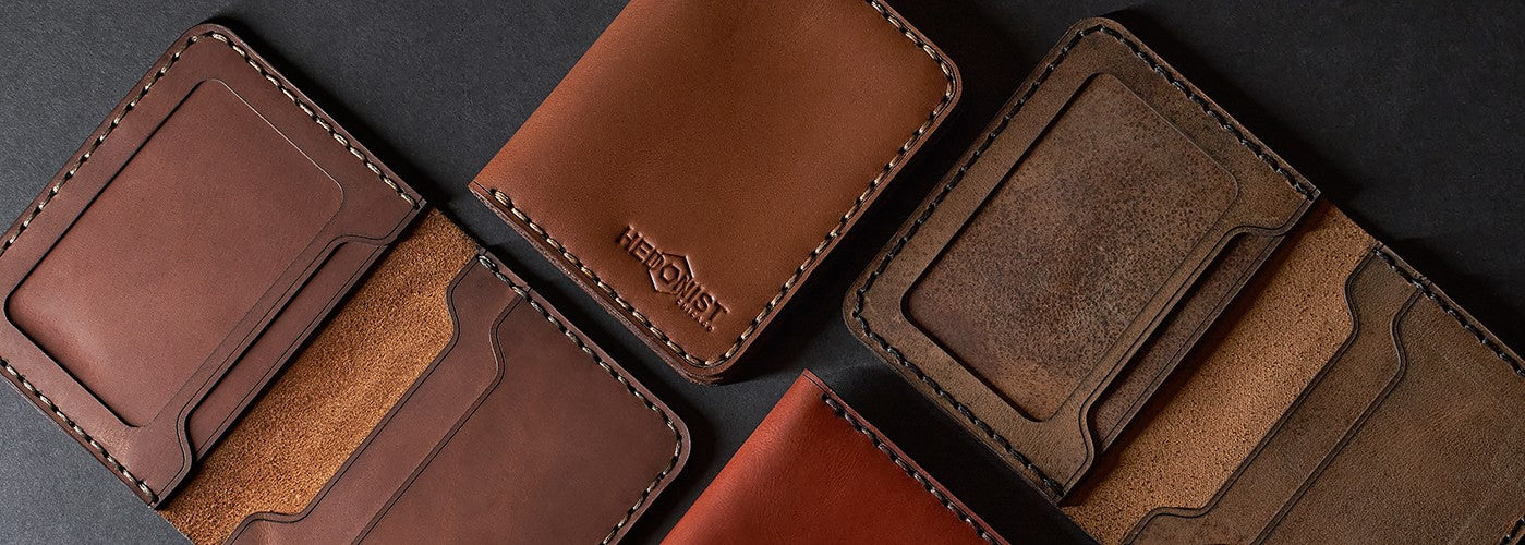 Handmade Leather Cardholders Hedonist Chicago