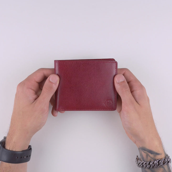 Cool wallets for guys - leather wallet with gift-ready packaging.