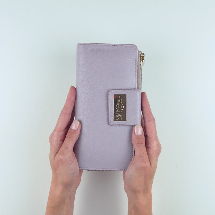 Pink Travel Leather Wallet Women Video | Hedonist Chicago
