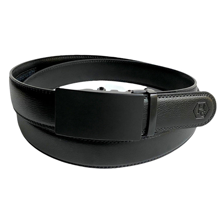 Metal Automatic belt buckle 1.38" , front view, for ratchet leather belts by Hedonist Chicago