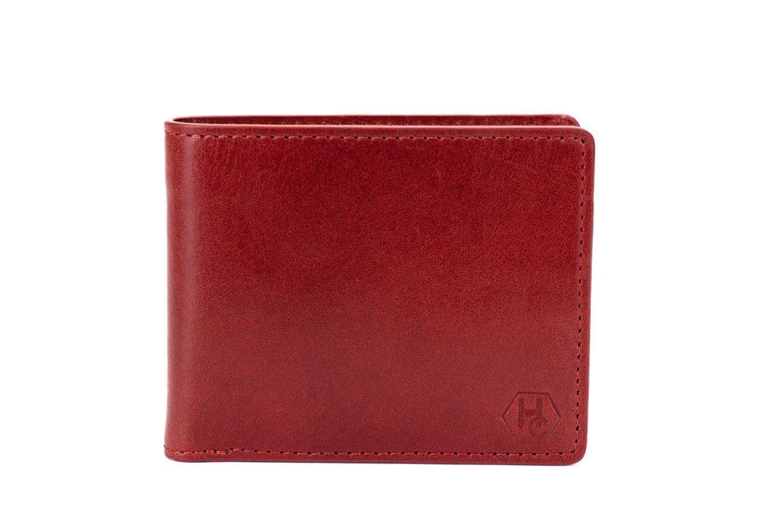 Bifold Red Premium Leather Wallet for Men