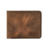 Handmade Men's Leather Wallet 6 Card Slots Tan Pull-Up