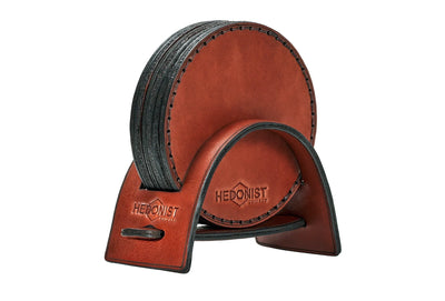 Handmade Leather Coasters: Durable Table Protection with Quality Construction