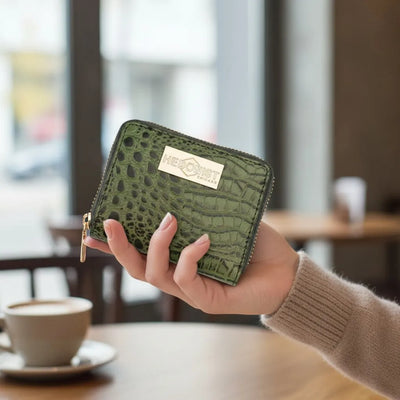 Green Croco Leather Wallets for Men and Women: Why the Texture Makes the Difference