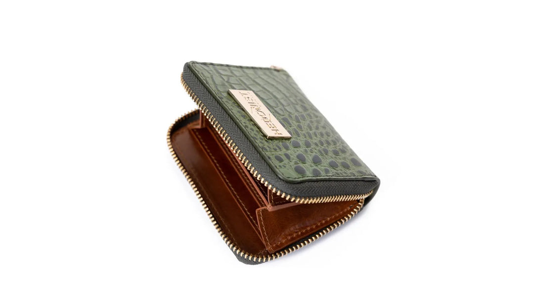 Women's Small Leather Wallets crafted for minimalist carry, designed for elegance and functionality.