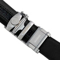 Metal Automatic belt buckle 1.15" , hardware close-up, for ratchet leather belts by Hedonist Chicago