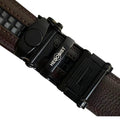 Metal Automatic belt buckle 1.15" , hardware close-up, for ratchet leather belts by Hedonist Chicago