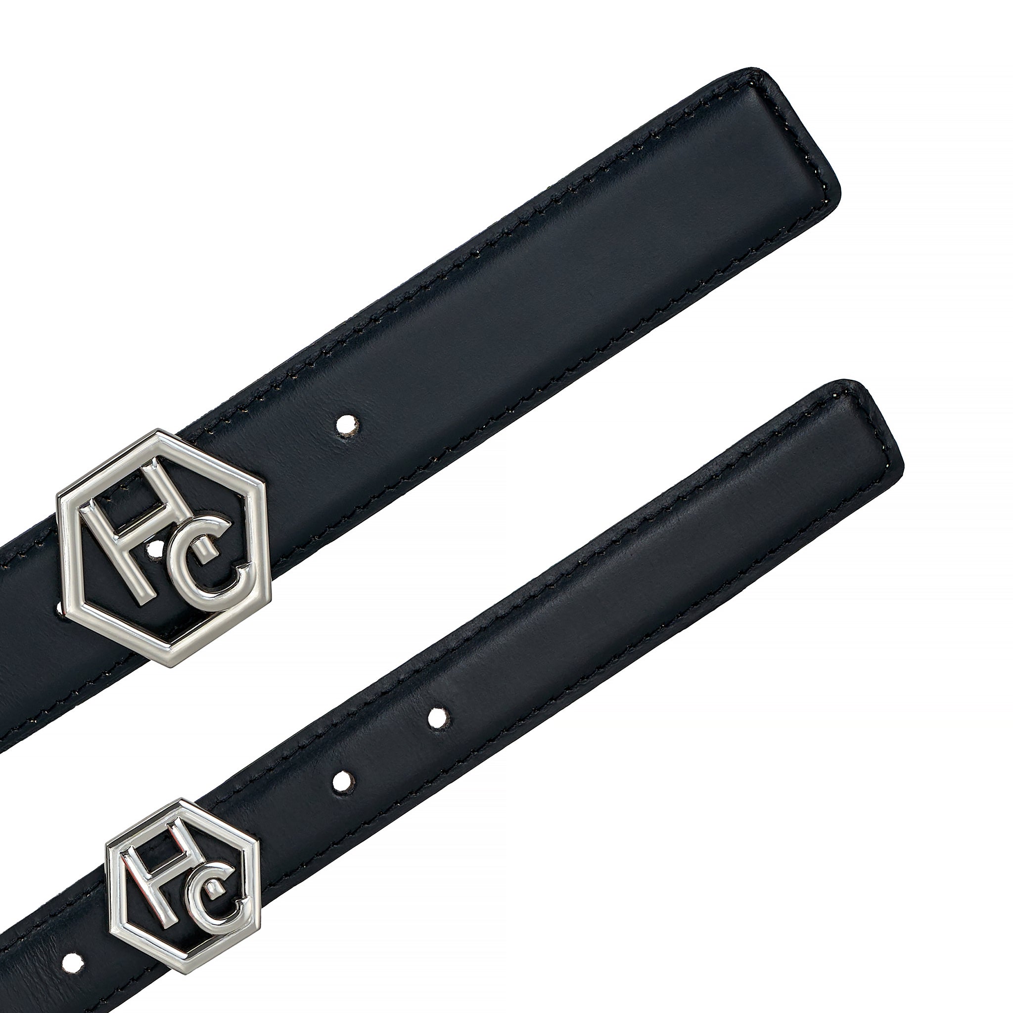 Hedonist Chicago Reversible Black Leather Belt 1.3" 32381107142807