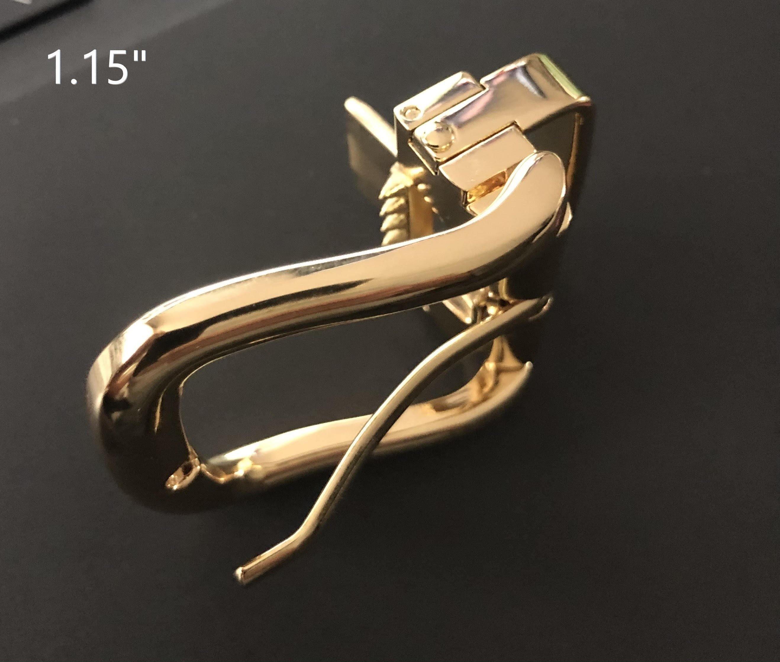 1.15" Golden pin & clip buckle