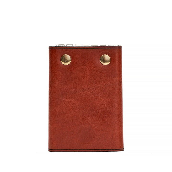 Handmade Leather Key Holder Light Mahogany