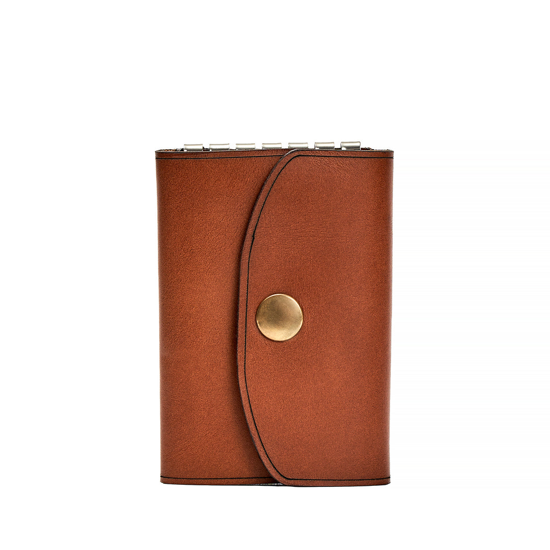 Handmade Leather Key Holder Red Brick