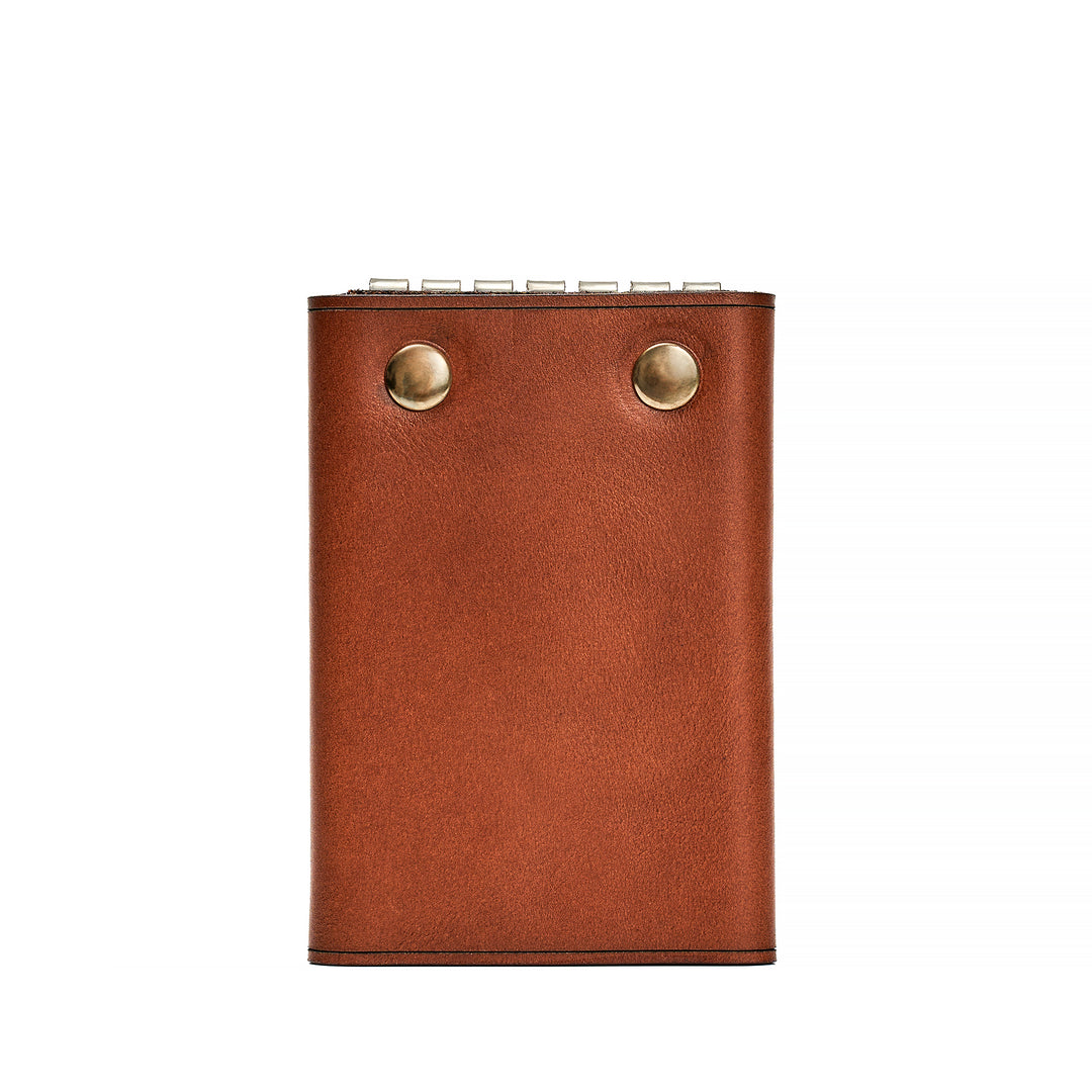 Handmade Leather Key Holder Red Brick