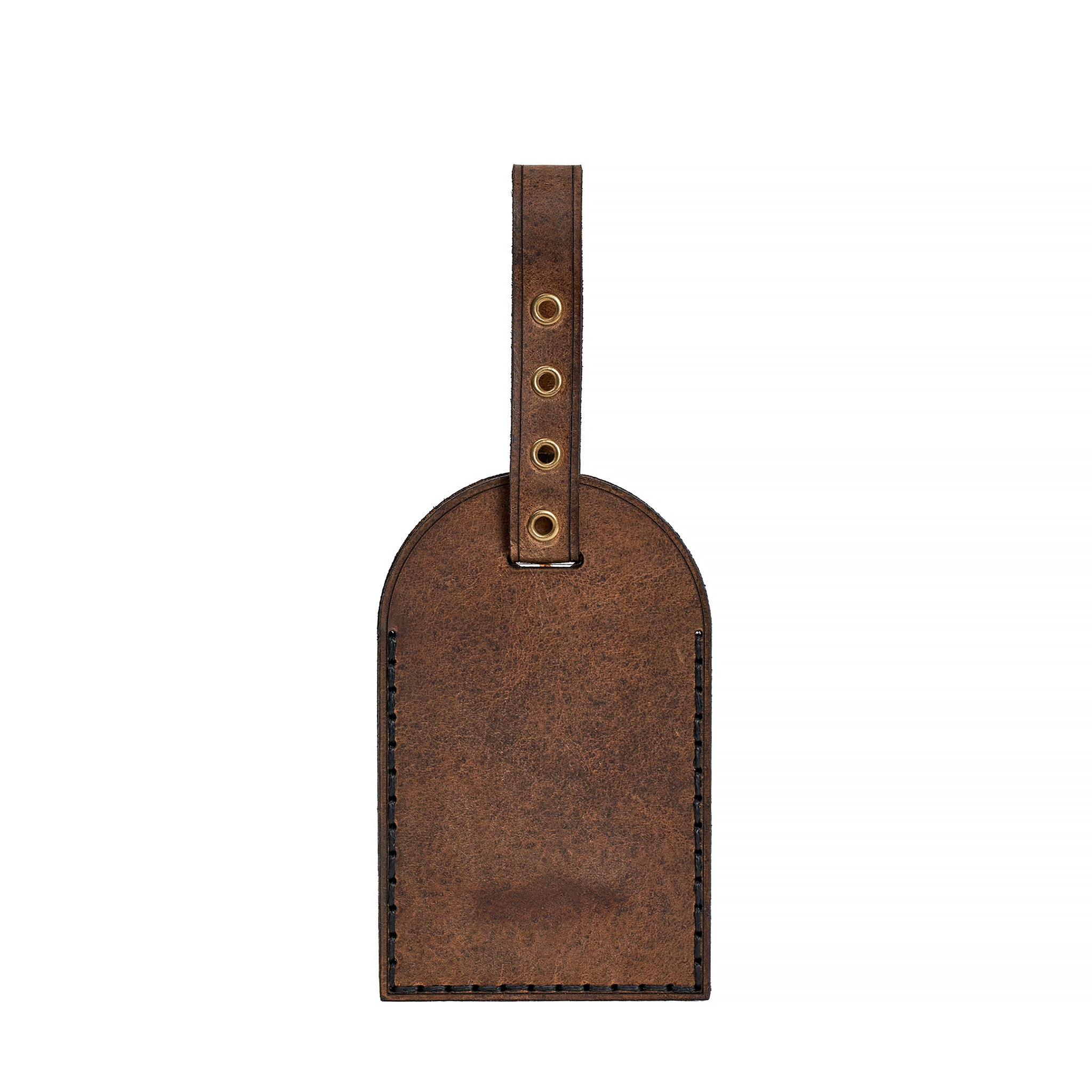 Handmade Leather Luggage Tag Whisky Pull Up 33201749950615