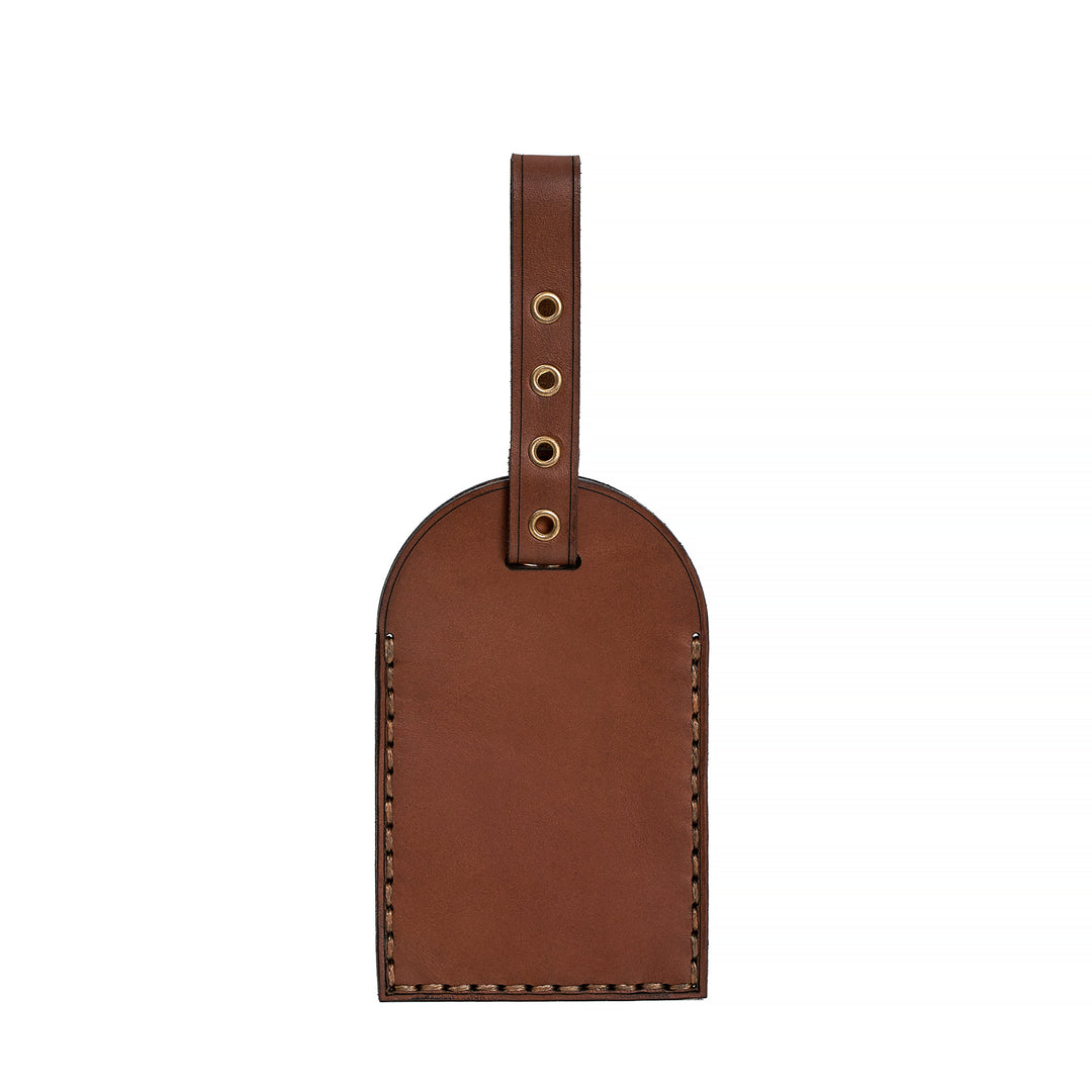 Handmade Leather Luggage Tag Whisky