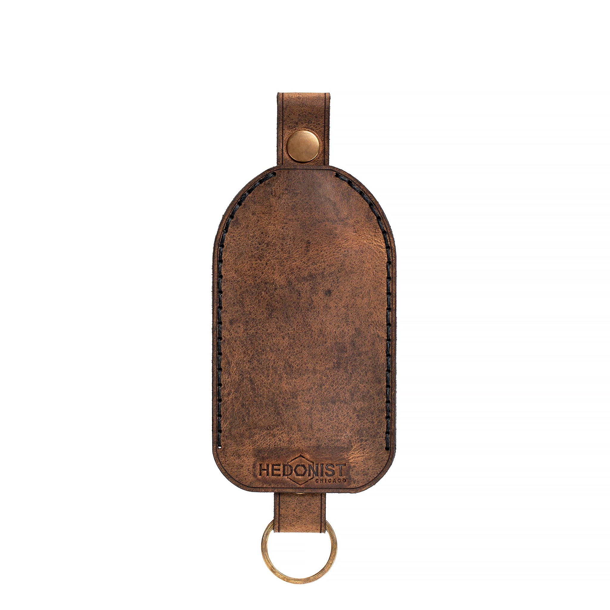 Handmade Leather Key Chain Tan Pull Up 33201043898519