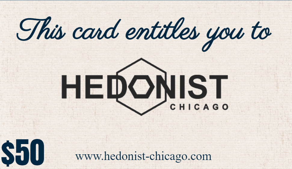 $50 Gift Card | Leather Belts Wallets Keychains | Hedonist-Style | Chicago