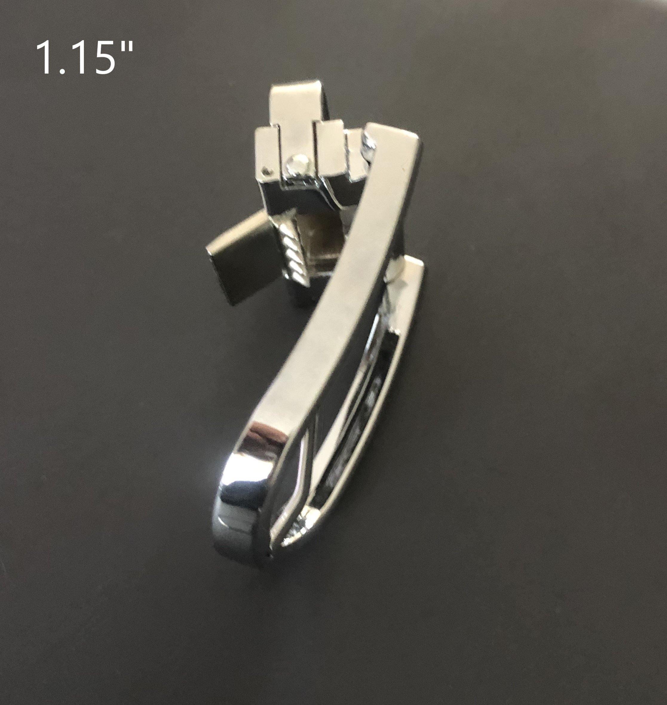 1.15" Silver pin & clip buckle 31837663232151