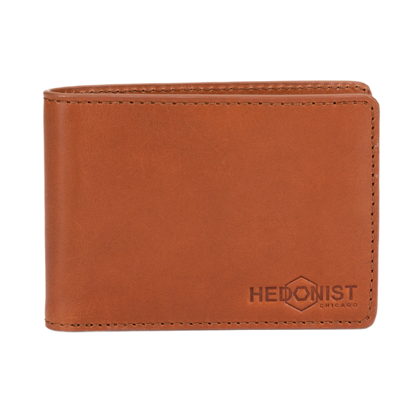 Men's Brown Leather Billfold Wallet