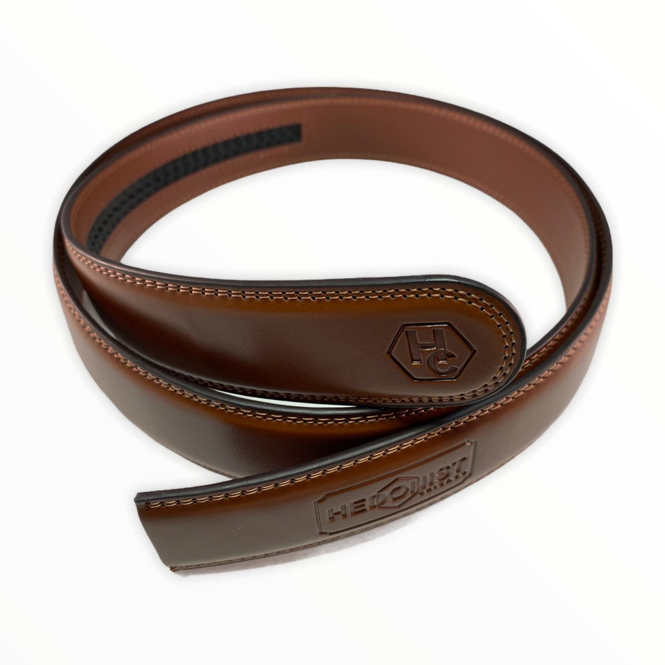 1.15" Genuine Leather Brown Strap