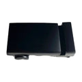 Plate black ratchet buckle 1.38 inch glossy finish detail closeup | Hedonist Chicago