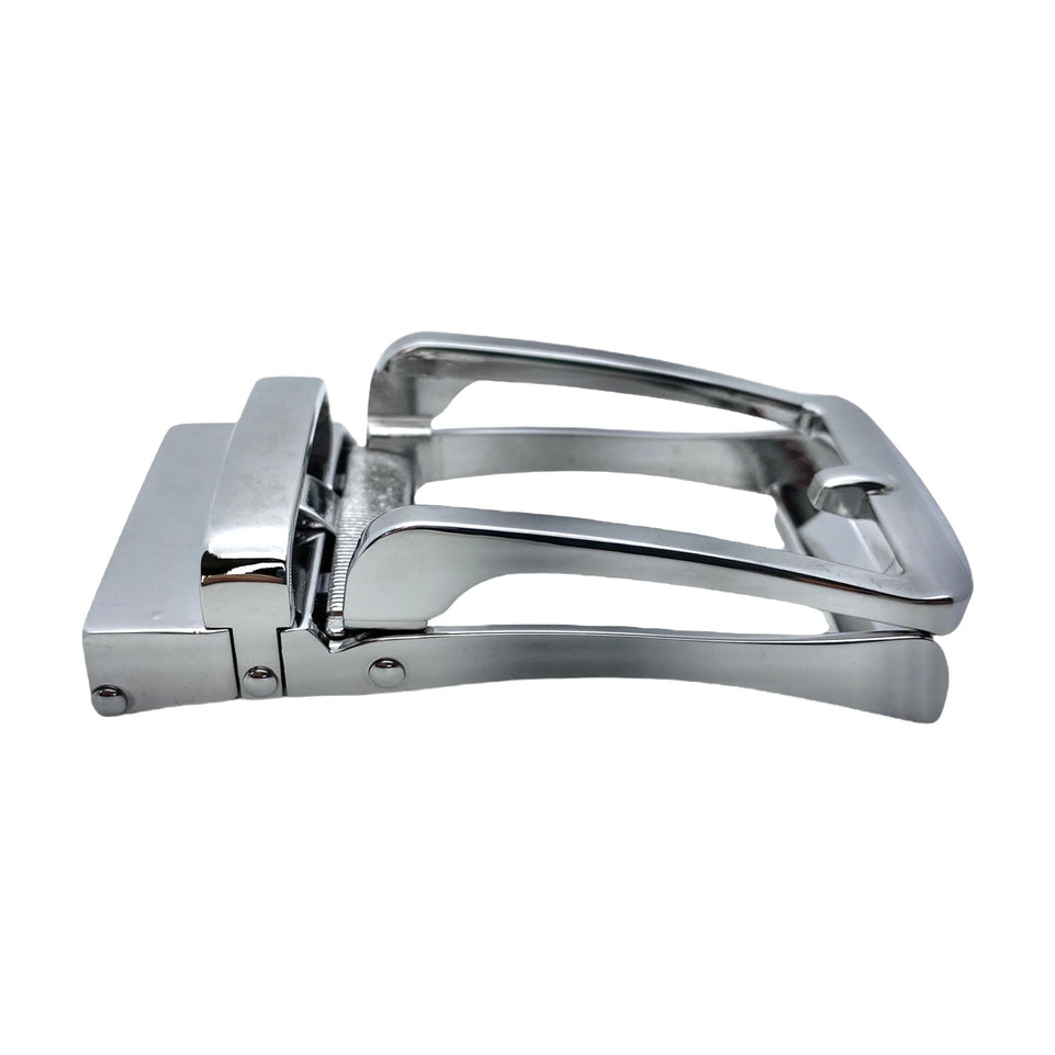 1.38" Automatic Buckle Silver Hollow