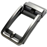 Frame washed metallic ratchet belt buckle 1.38 inch front view | Hedonist Chicago