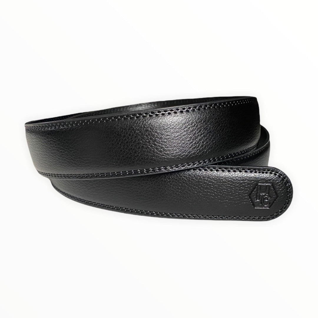 Genuine Black Leather Strap Belt 1 | Hedonist-Style | Chicago