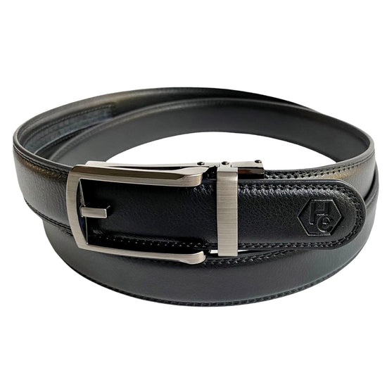Сustom belt Wet Asphalt Black Leather Belt Automatic Buckle 4 | Hedonist-Style | Chicago