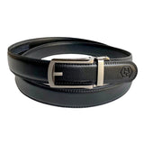 Metal Automatic belt buckle 1.15" , front view, for ratchet leather belts by Hedonist Chicago
