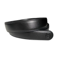 Leather Belt Strap Black 1.15"