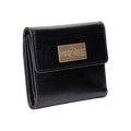 Women's Small Black Wallet in Smooth Leather by Hedonist Chicago