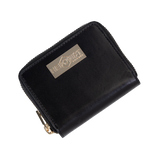 Zip Around Small Black Leather Wallet for Women from Hedonist Chicago
