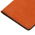 Hedonist Chicago brick ipad holder in brick, slim sleeve, leather finish, close view