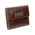 Women's Brown Small Wallet in Smooth Leather from Hedonist Chicago
