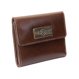 Women's Brown Small Wallet in Smooth Leather from Hedonist Chicago