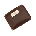 Mini Zip Around Women's Brown Leather Wallet by Hedonist Chicago