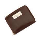 Mini Zip Around Women's Brown Leather Wallet by Hedonist Chicago