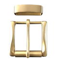 Classic Brass Belt Buckle 002 for 1.55 Inch Straps