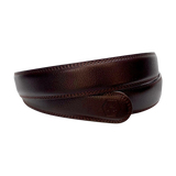 Leather Belt Strap Dark Brown 1.38"
