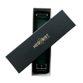 Green leather Apple Watch band, presented in gift box