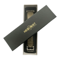 Grey leather Apple Watch band, packaging close-up