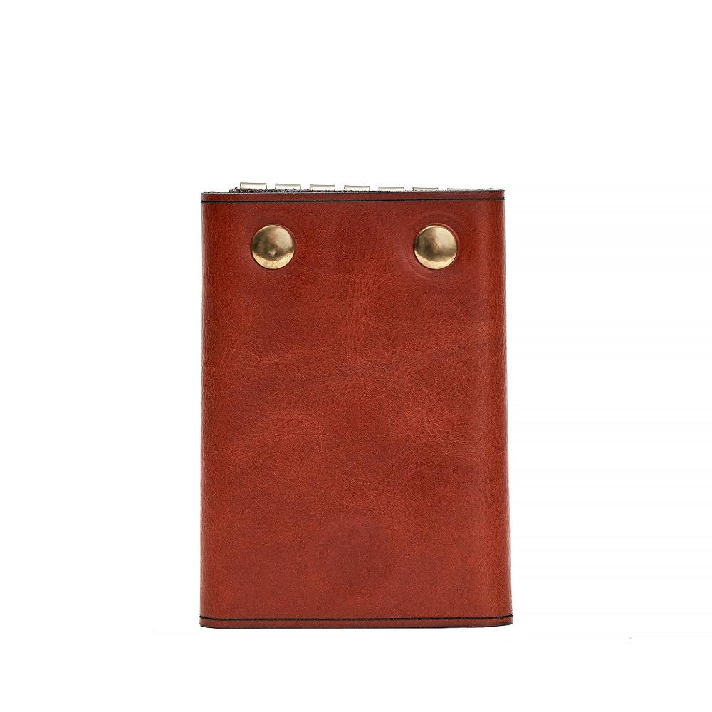 Handmade Leather Key Holder Light Mahogany Back | Hedonist Chicago